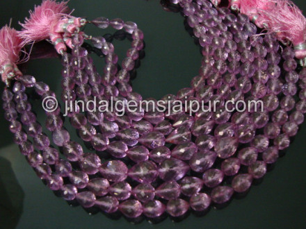 Pink Quartz Faceted Drops